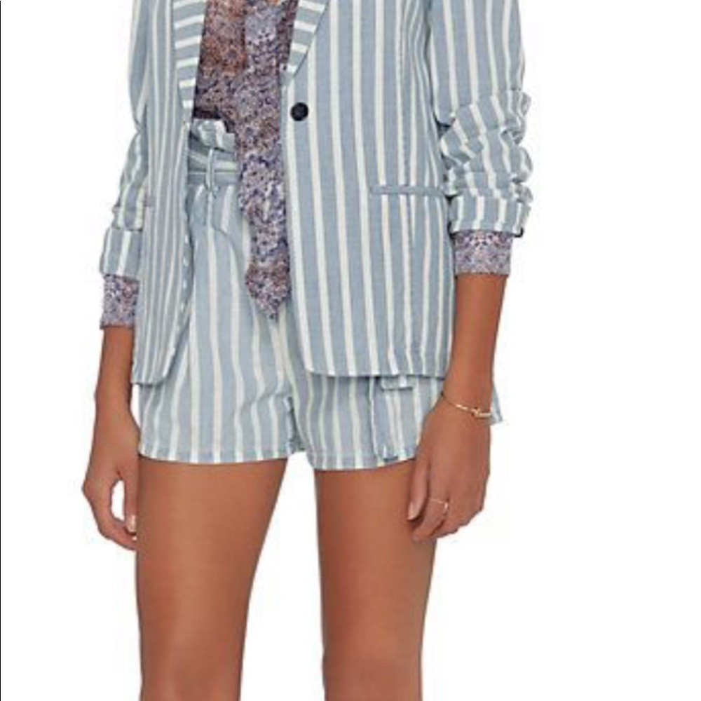 High Waisted Paper Bag Shorts